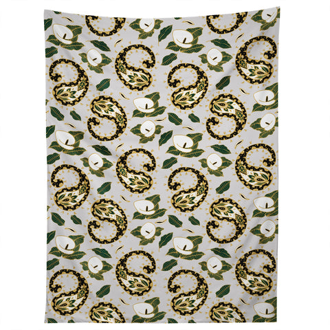 Marta Barragan Camarasa Paisley botanical obsessions Tapestry