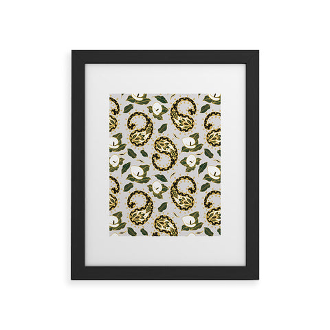 Marta Barragan Camarasa Paisley botanical obsessions Framed Art Print