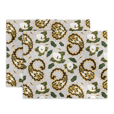 Marta Barragan Camarasa Paisley botanical obsessions Placemat