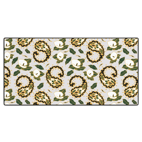 Marta Barragan Camarasa Paisley botanical obsessions Desk Mat