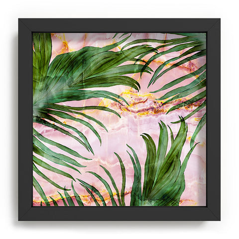 Marta Barragan Camarasa Palm leaf on marble 01 Recessed Framing Square