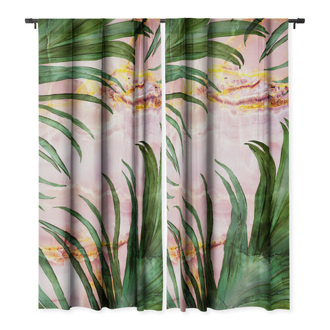 Marta Barragan Camarasa Palm leaf on marble 01 Blackout Non Repeat