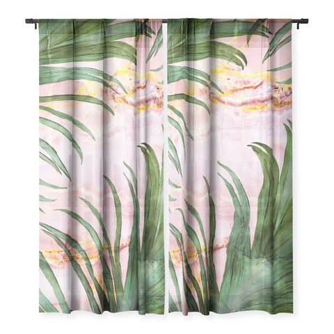 Marta Barragan Camarasa Palm leaf on marble 01 Sheer Non Repeat