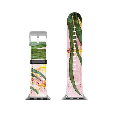 Marta Barragan Camarasa Palm leaf on marble 01 Apple Watch Band