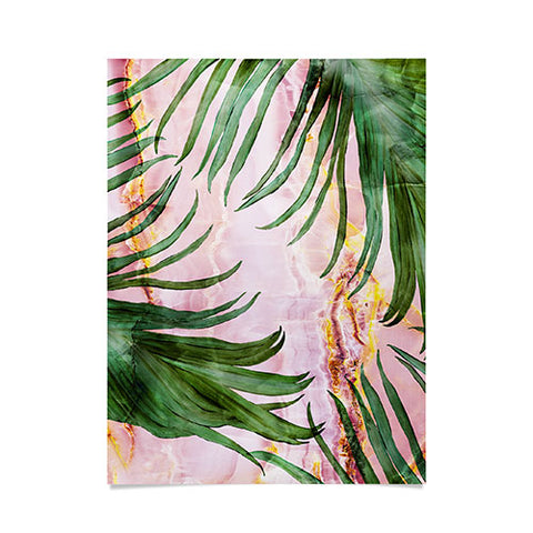 Marta Barragan Camarasa Palm leaf on marble 01 Poster