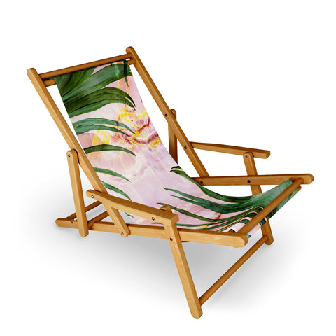 Marta Barragan Camarasa Palm leaf on marble 01 Sling Chair