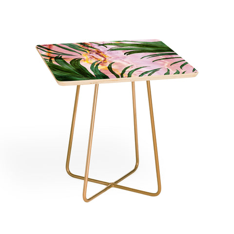 Marta Barragan Camarasa Palm leaf on marble 01 Side Table