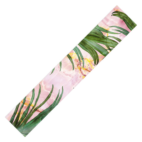 Marta Barragan Camarasa Palm leaf on marble 01 Table Runner