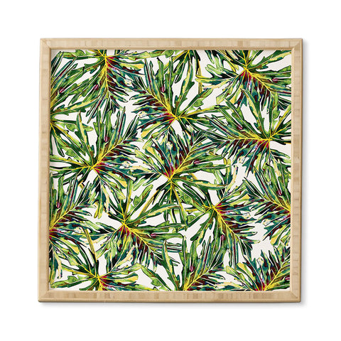 Marta Barragan Camarasa Palm leaves paradise Framed Wall Art