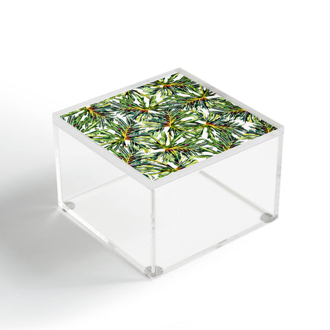 Marta Barragan Camarasa Palm leaves paradise Acrylic Box
