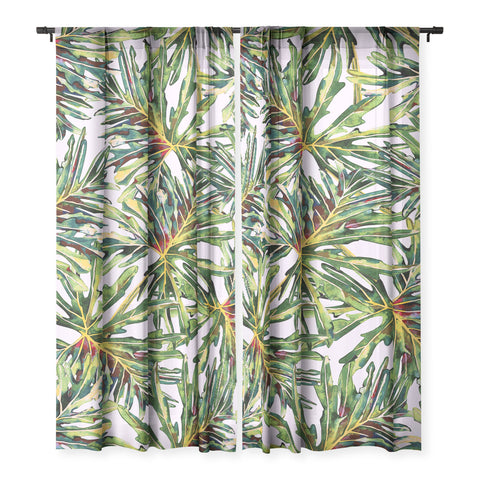 Marta Barragan Camarasa Palm leaves paradise Sheer Non Repeat