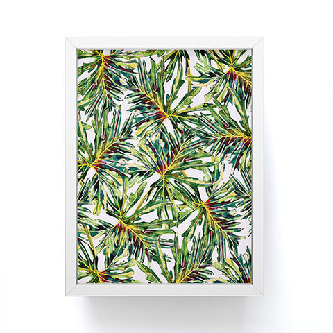 Marta Barragan Camarasa Palm leaves paradise Framed Mini Art Print