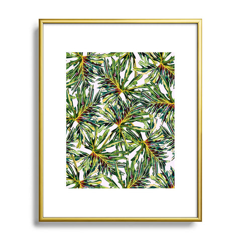 Marta Barragan Camarasa Palm leaves paradise Metal Framed Art Print
