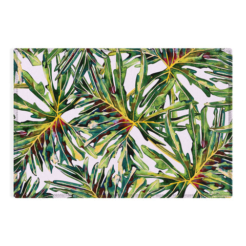 Marta Barragan Camarasa Palm leaves paradise Outdoor Rug