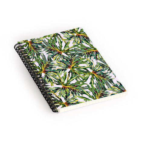 Marta Barragan Camarasa Palm leaves paradise Spiral Notebook