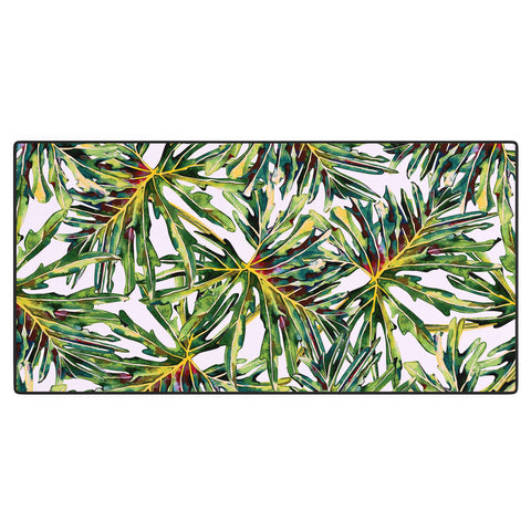 Marta Barragan Camarasa Palm leaves paradise Desk Mat