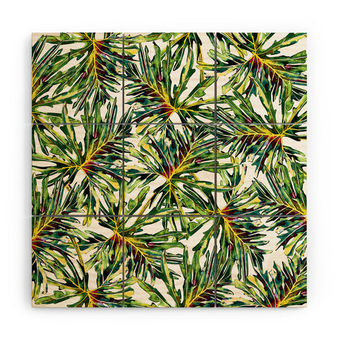 Marta Barragan Camarasa Palm leaves paradise Wood Wall Mural