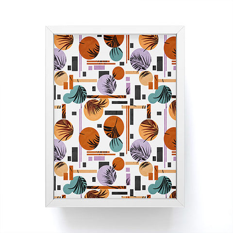 Marta Barragan Camarasa Palms in the geometric Framed Mini Art Print