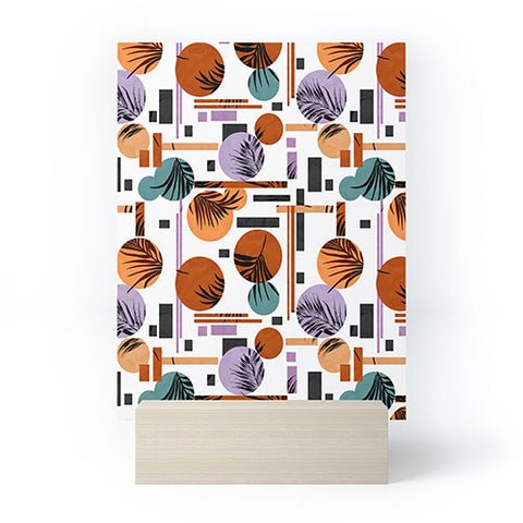 Marta Barragan Camarasa Palms in the geometric Mini Art Print