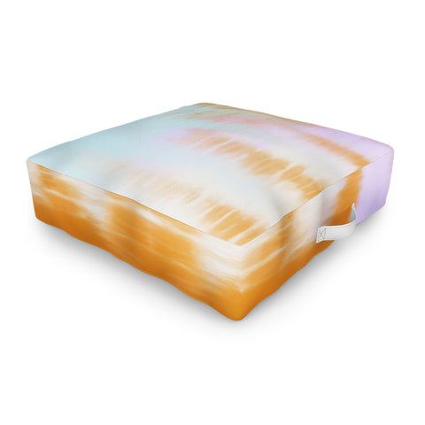 Marta Barragan Camarasa Pastel colors tie dye 71 Outdoor Floor Cushion