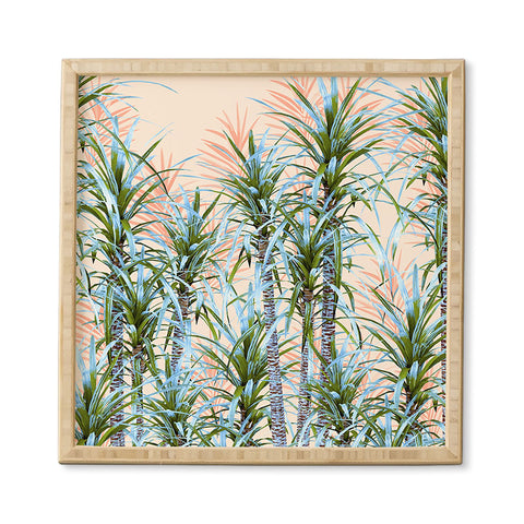 Marta Barragan Camarasa Pastel palm trees Framed Wall Art