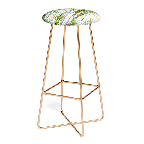 Marta Barragan Camarasa Pastel palm trees Bar Stool