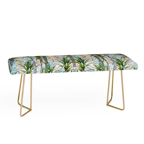 Marta Barragan Camarasa Pastel palm trees Bench
