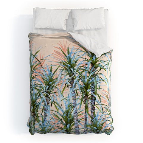 Marta Barragan Camarasa Pastel palm trees Comforter