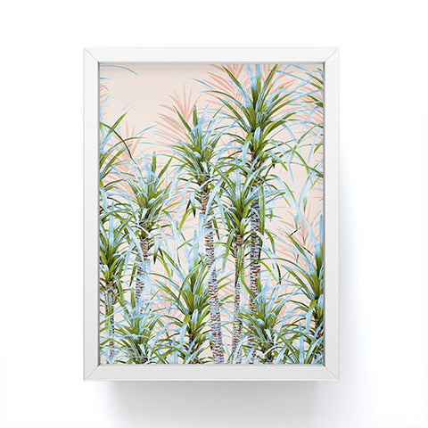 Marta Barragan Camarasa Pastel palm trees Framed Mini Art Print