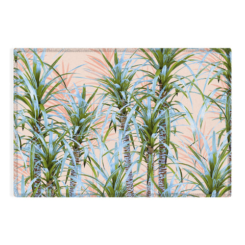 Marta Barragan Camarasa Pastel palm trees Outdoor Rug