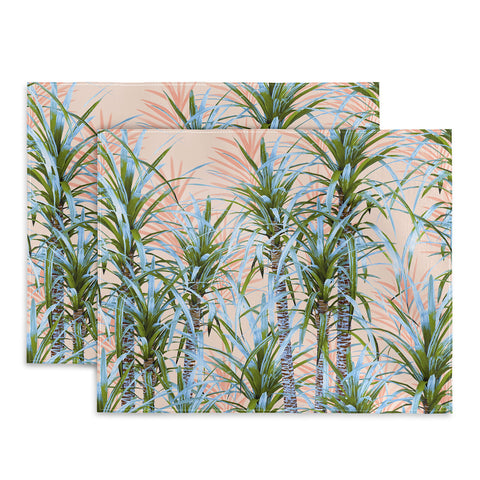 Marta Barragan Camarasa Pastel palm trees Placemat