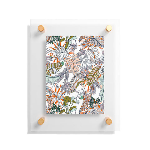 Marta Barragan Camarasa Pastel tropical botanical 90 Floating Acrylic Print