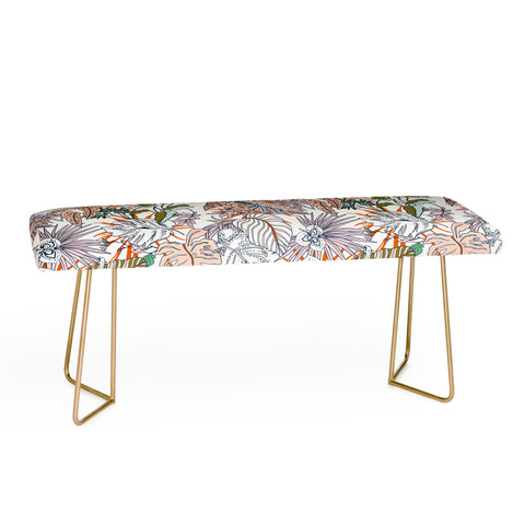 Marta Barragan Camarasa Pastel tropical botanical 90 Bench
