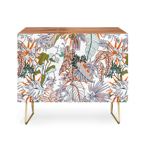 Marta Barragan Camarasa Pastel tropical botanical 90 Credenza
