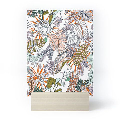 Marta Barragan Camarasa Pastel tropical botanical 90 Mini Art Print