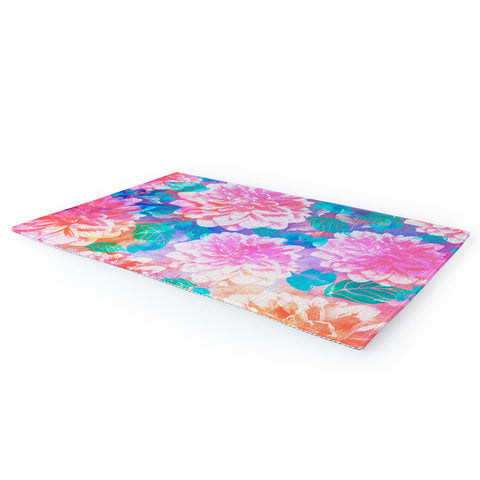 Marta Barragan Camarasa Pattern bloom with leaves saturated Area Rug