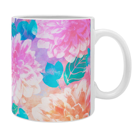 Marta Barragan Camarasa Pattern bloom with leaves saturated Coffee Mug