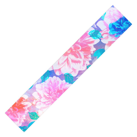 Marta Barragan Camarasa Pattern bloom with leaves saturated Table Runner