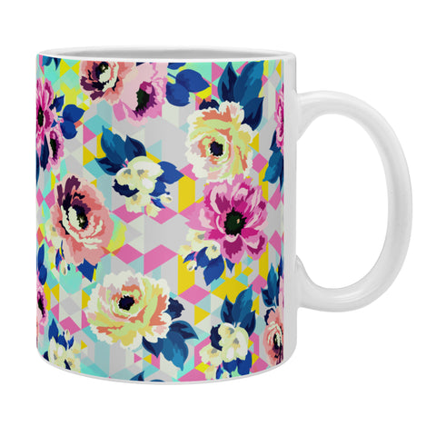Marta Barragan Camarasa Pattern blooms along the geometry Coffee Mug