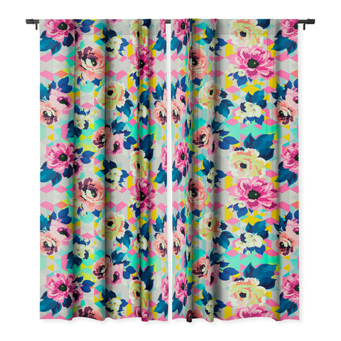 Marta Barragan Camarasa Pattern blooms along the geometry Blackout Non Repeat