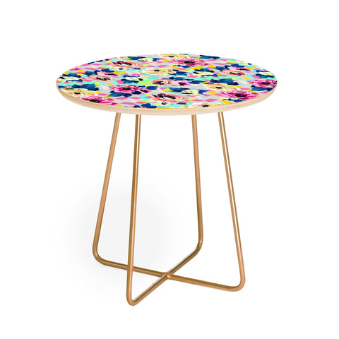 Marta Barragan Camarasa Pattern blooms along the geometry Round Side Table