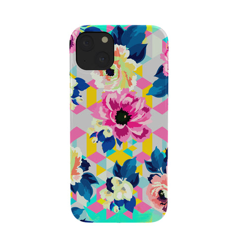 Marta Barragan Camarasa Pattern blooms along the geometry Phone Case