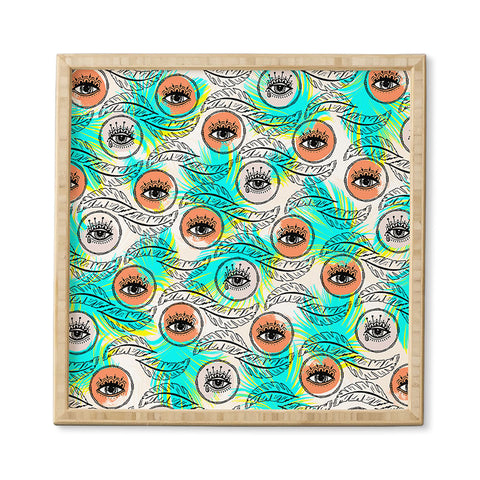 Marta Barragan Camarasa Pattern boho eyes Framed Wall Art