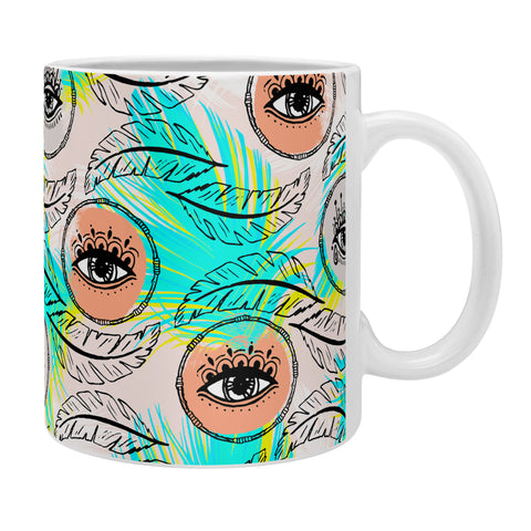 Marta Barragan Camarasa Pattern boho eyes Coffee Mug
