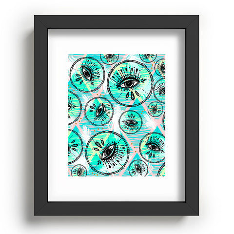 Marta Barragan Camarasa Pattern boho eyes II Recessed Framing Rectangle