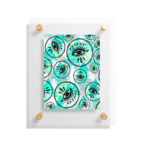 Marta Barragan Camarasa Pattern boho eyes II Floating Acrylic Print