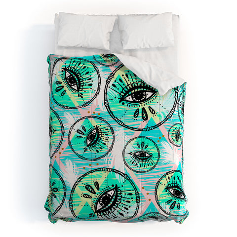 Marta Barragan Camarasa Pattern boho eyes II Comforter