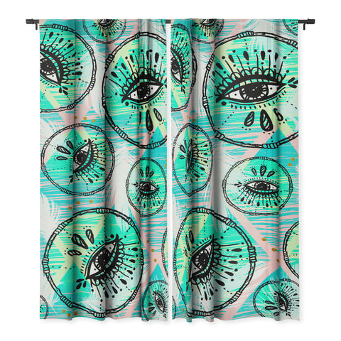 Marta Barragan Camarasa Pattern boho eyes II Blackout Non Repeat