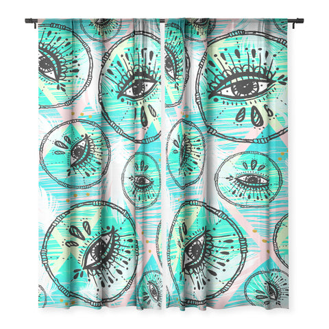 Marta Barragan Camarasa Pattern boho eyes II Sheer Non Repeat