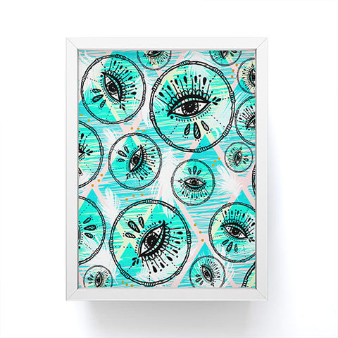Marta Barragan Camarasa Pattern boho eyes II Framed Mini Art Print
